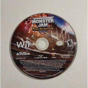 Monster Jam Path of Destruction Wii Game Disc Only